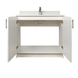 36" MDF - 2 Door - White - Shaker Doors - Softclose Hardware