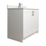 36" MDF - 2 Door - White - Shaker Doors - Softclose Hardware