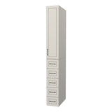 RTI Closets Basic Open & Drawer Closet Unit - 12" Wide - Thermofoil Fronts