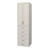 RTI Closets Basic Open & Drawer Closet Unit - 26" Wide - Thermofoil Fronts