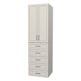 RTI Closets Basic Open & Drawer Closet Unit - 27" Wide - Thermofoil Fronts