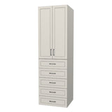 RTI Closets Basic Open & Drawer Closet Unit - 28" Wide - Painted Fronts