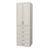 RTI Closets Basic Open & Drawer Closet Unit - 30" Wide - Thermofoil Fronts