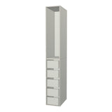 RTI Closets Basic Open & Drawer Closet Unit - 14" Wide - No Fronts