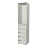 RTI Closets Basic Open & Drawer Closet Unit - 21" Wide - No Fronts