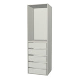 RTI Closets Basic Open & Drawer Closet Unit - 28" Wide - No Fronts