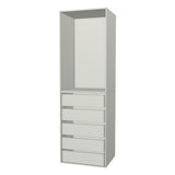 RTI Closets Basic Open & Drawer Closet Unit - 29" Wide - No Fronts