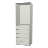 RTI Closets Basic Open & Drawer Closet Unit - 33" Wide - No Fronts
