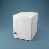 10" Wide x 12" High Wall Cabinet - (White Melamine Cabinets - Thermofoil Doors)