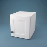 11" Wide x 12" High Wall Cabinet - (White Melamine Cabinets - Thermofoil Doors)
