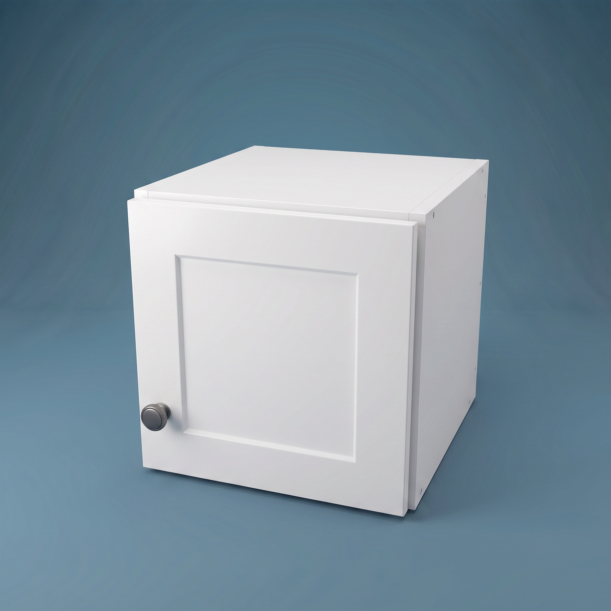 12" Wide x 12" High Wall Cabinet - (White Melamine Cabinets - Thermofoil Doors)