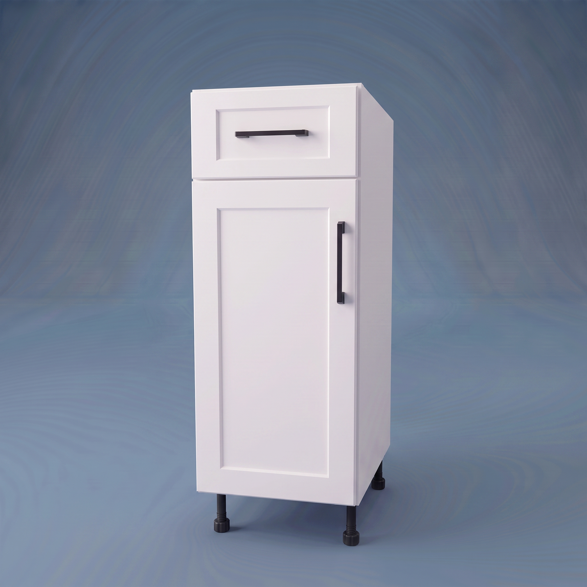 13" Wide Base Cabinet With Drawer On Top - Thermofoil Doors