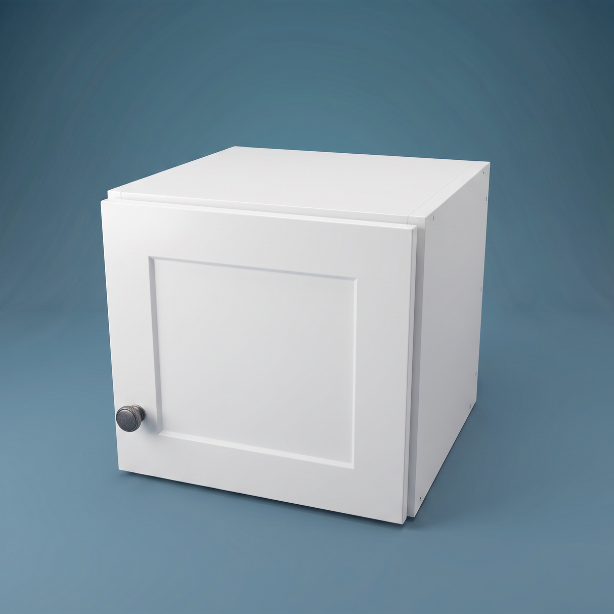13" Wide x 12" High Wall Cabinet - (White Melamine Cabinets - Thermofoil Doors)