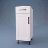 14" Wide Base Cabinet With Drawer On Top - Thermofoil Doors