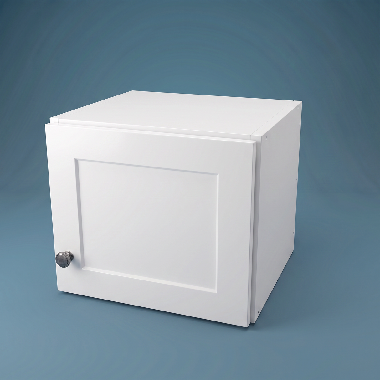 14" Wide x 12" High Wall Cabinet - (White Melamine Cabinets - Thermofoil Doors)