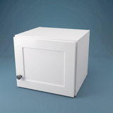 14" Wide x 12" High Wall Cabinet - (White Melamine Cabinets - Thermofoil Doors)