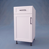 17" Wide Base Cabinet With Drawer On Top - Thermofoil Doors