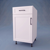 19" Wide Base Cabinet With Drawer On Top - Thermofoil Doors