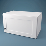 21" Wide x 12" High Wall Cabinet - (White Melamine Cabinets - Thermofoil Doors)