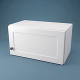 22" Wide x 12" High Wall Cabinet - (White Melamine Cabinets - Thermofoil Doors)