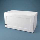 23" Wide x 12" High Wall Cabinet - (White Melamine Cabinets - Thermofoil Doors)