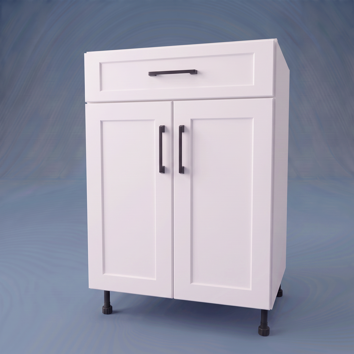 24" Wide Base Cabinet With Drawer On Top - Thermofoil Doors