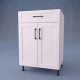 25" Wide Base Cabinet With Drawer On Top - Thermofoil Doors