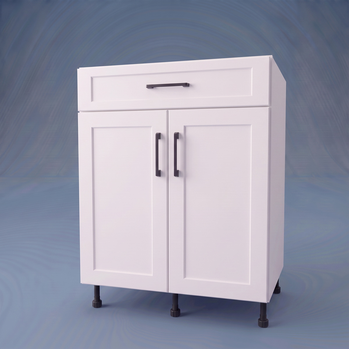 26" Wide Base Cabinet With Drawer On Top - Thermofoil Doors