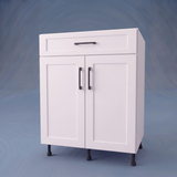 26" Wide Base Cabinet With Drawer On Top - Thermofoil Doors