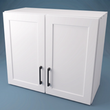 28" Wide x 24" High Wall Cabinet - Thermofoil Doors