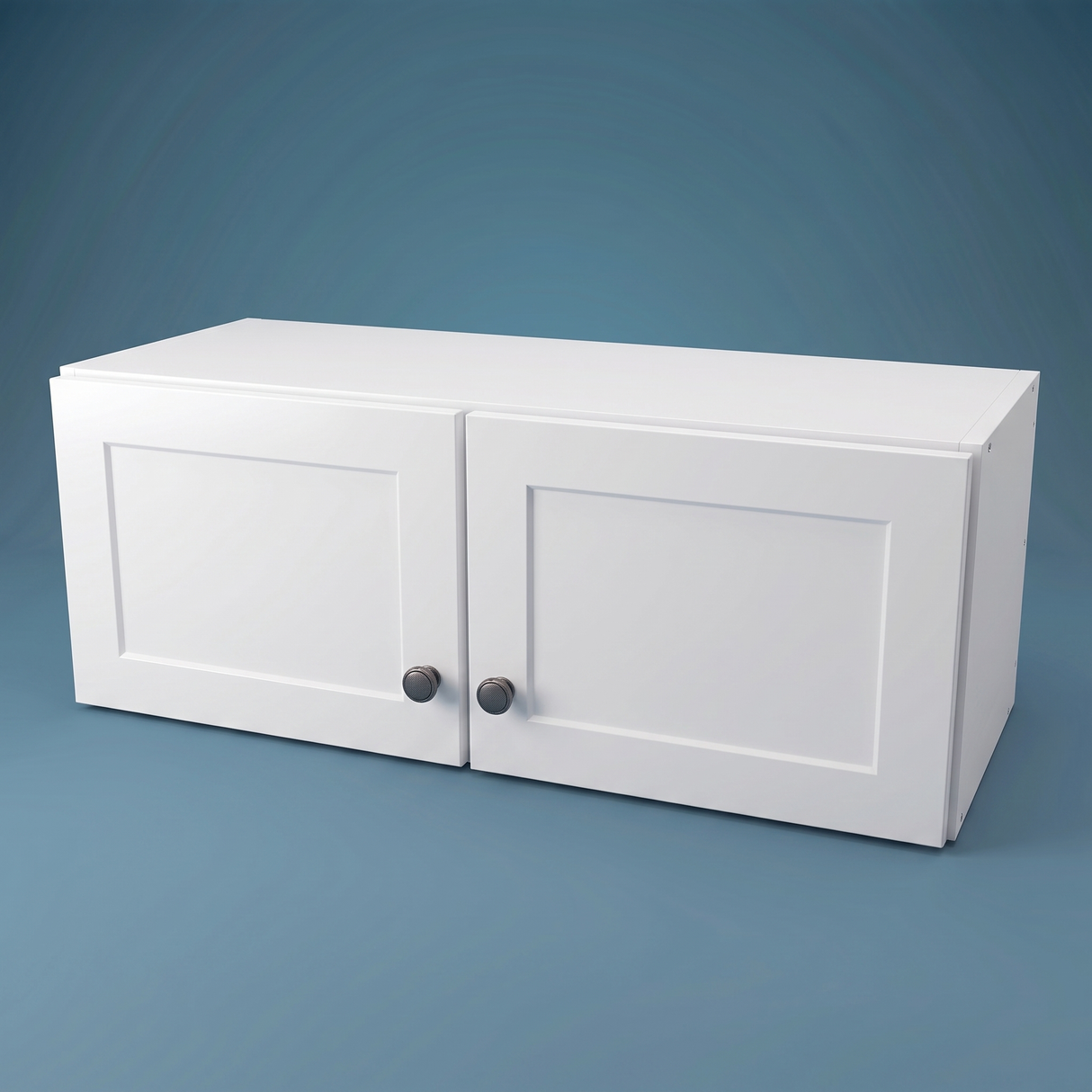 31" Wide x 12" High Wall Cabinet - (White Melamine Cabinets - Thermofoil Doors)
