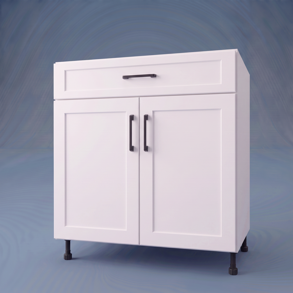 33" Wide Base Cabinet With Drawer On Top - Thermofoil Doors