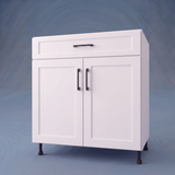 33" Wide Base Cabinet With Drawer On Top - Thermofoil Doors