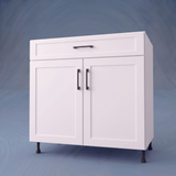 35" Wide Base Cabinet With Drawer On Top - Thermofoil Doors