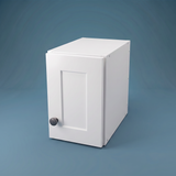 7" Wide x 12" High Wall Cabinet - (White Melamine Cabinets - Thermofoil Doors)