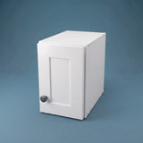8" Wide x 12" High Wall Cabinet - (White Melamine Cabinets - Thermofoil Doors)