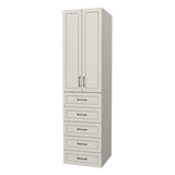 RTI Closets Basic Shelf & Drawer Closet Unit - 24" Wide - Painted Fronts