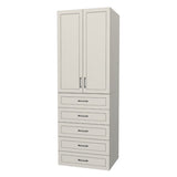 RTI Closets Basic Shelf & Drawer Closet Unit - 32" Wide - Thermofoil Fronts