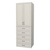 RTI Closets Basic Shelf & Drawer Closet Unit - 33" Wide - Painted Fronts
