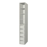 RTI Closets Basic Shelf & Drawer Closet Unit - 13" Wide - No Fronts
