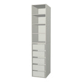 RTI Closets Basic Shelf & Drawer Closet Unit - 19" Wide - No Fronts