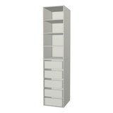 RTI Closets Basic Shelf & Drawer Closet Unit - 20" Wide - Thermofoil Fronts