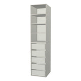 RTI Closets Basic Shelf & Drawer Closet Unit - 21" Wide - Painted Fronts
