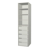 RTI Closets Basic Shelf & Drawer Closet Unit - 23" Wide - No Fronts