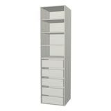 RTI Closets Basic Shelf & Drawer Closet Unit - 24" Wide - Painted Fronts
