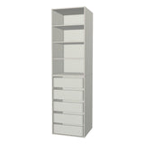 RTI Closets Basic Shelf & Drawer Closet Unit - 25" Wide - No Fronts