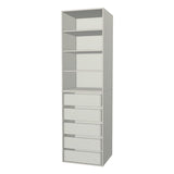 RTI Closets Basic Shelf & Drawer Closet Unit - 26" Wide - Thermofoil Fronts