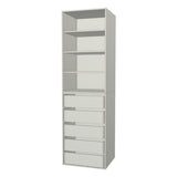 RTI Closets Basic Shelf & Drawer Closet Unit - 27" Wide - No Fronts