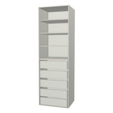 RTI Closets Basic Shelf & Drawer Closet Unit - 29" Wide - No Fronts