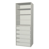 RTI Closets Basic Shelf & Drawer Closet Unit - 34" Wide - Painted Fronts